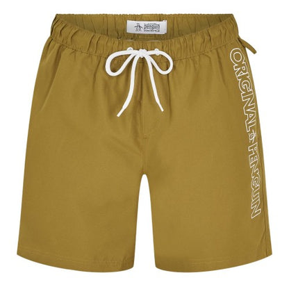 Front - Original Penguin Mens Logo Swim Shorts