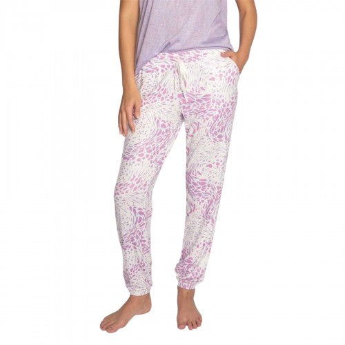 Front - PJ Salvage Womens/Ladies Leopard Joggers