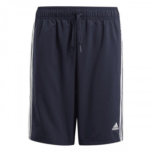 Front - Adidas Boys Essentials Chelsea 3 Stripes Shorts