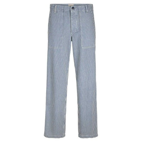 Front - Jack And Jones Mens Striped Loose Fit Jeans