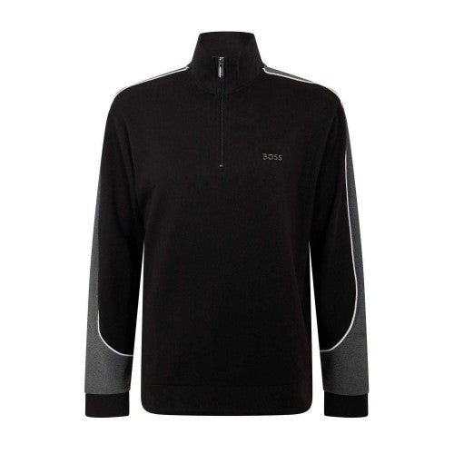 Front - Boss Mens Colour Block Contrast Piping Track Jacket