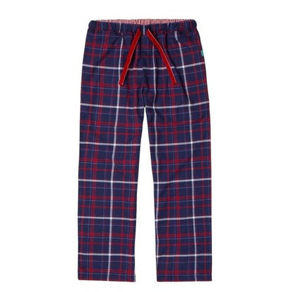 Front - Loungers Mens Organic Cotton Tartan Lounge Pants