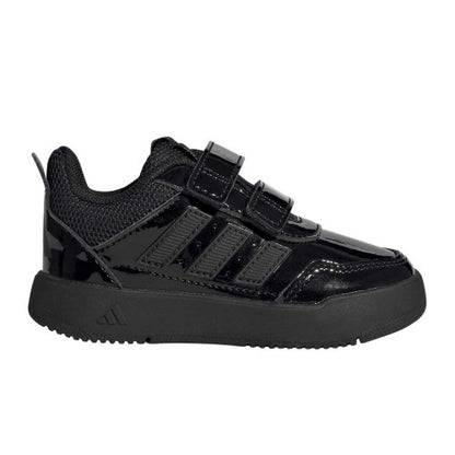Front - Adidas Baby Girls Tensaur Patent PU Trainers