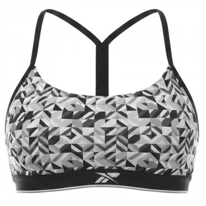 Front - Reebok Womens/Ladies Geometric Sports Bra