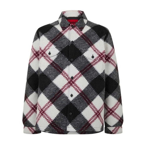 Front - Hugo Mens Enalu Plaid Overshirt
