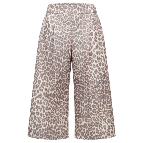 Front - Boss Womens/Ladies Tanimala Leopard Print Shorts