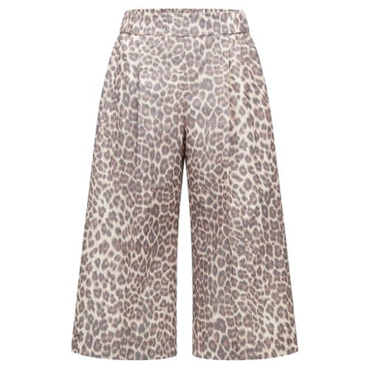 Front - Boss Womens/Ladies Tanimala Leopard Print Shorts