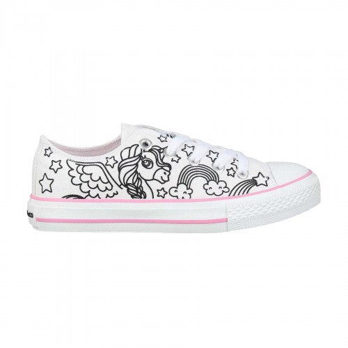 Front - SoulCal Childrens/Kids Unicorn Canvas Trainers