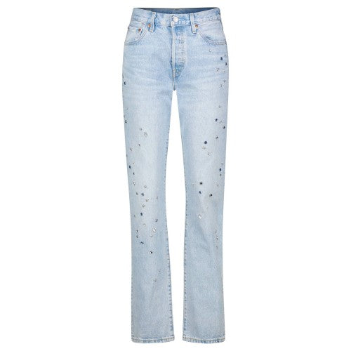 Front - Levis Womens/Ladies 501 Diamante Jeans