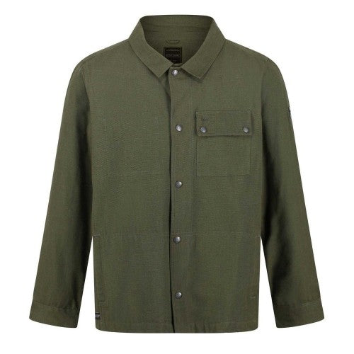 Front - Regatta Mens Jayden Plain Long-Sleeved Shirt