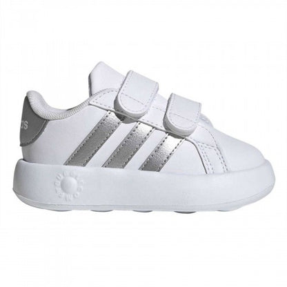 Front - Adidas Baby Grand Court 2.0 Trainers