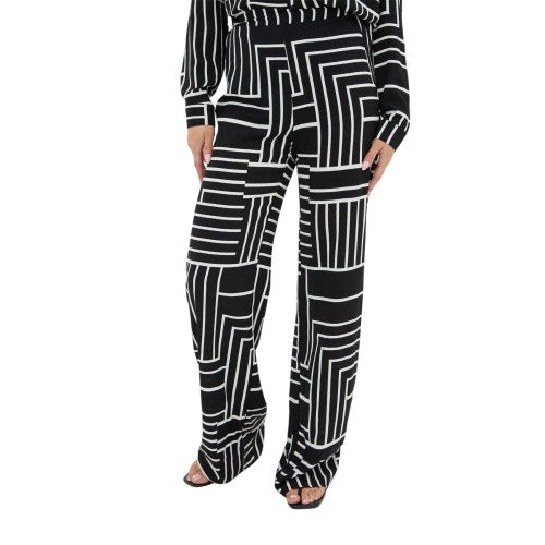 Front - I Saw It First Womens/Ladies Crepe Wide Leg Trousers