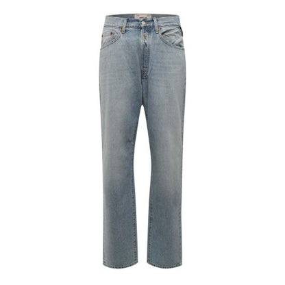 Front - Replay Mens Denim Straight Jeans