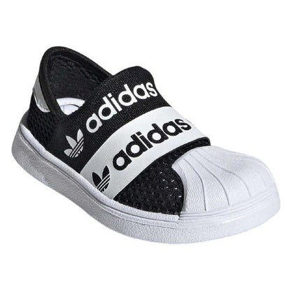 Front - Adidas Childrens/Kids Superstar Mesh Trainers