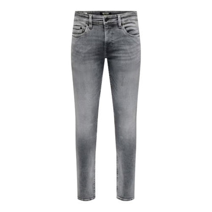 Front - Only Mens Logo 5 Pockets Slim Jeans
