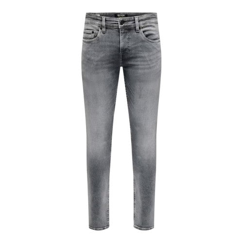 Front - Only Mens Logo 5 Pockets Slim Jeans