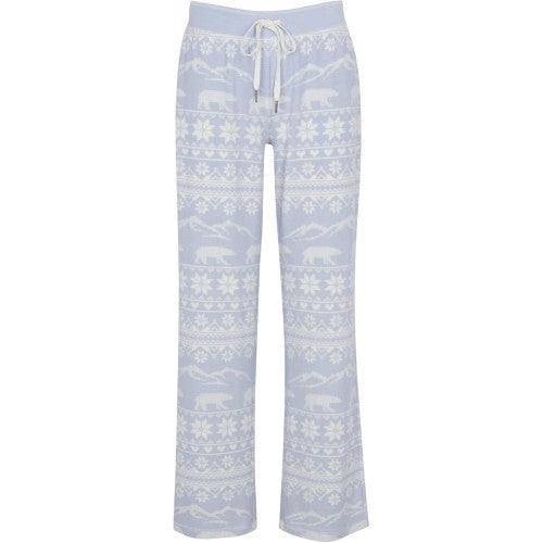 Front - PJ Salvage Womens/Ladies Snowflake Relaxed Fit Christmas Lounge Pants