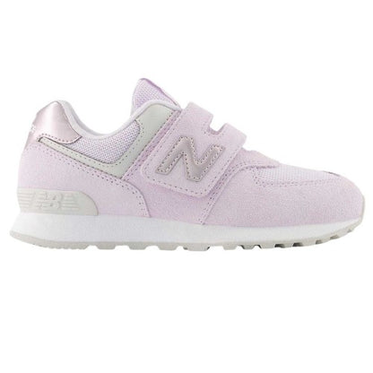 Front - New Balance Childrens/Kids 574 Suede Flat Trainers