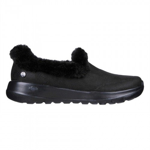 Front - Skechers Womens/Ladies Go Walk Joy Faux Suede Trainers