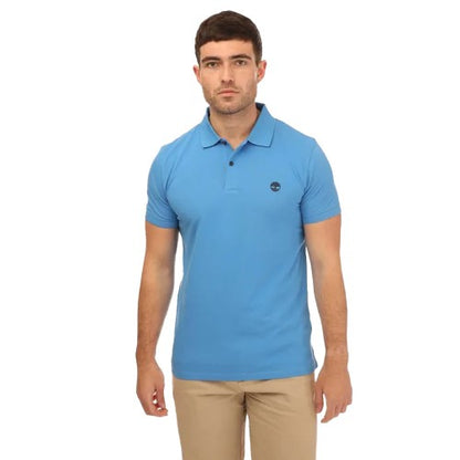 Front - Timberland Mens Millers River Pique Short-Sleeved Polo Shirt