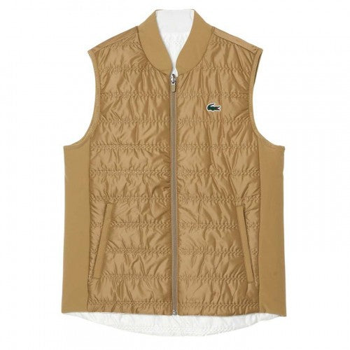 Front - Lacoste Womens/Ladies Quilted Reversible Golf Gilet