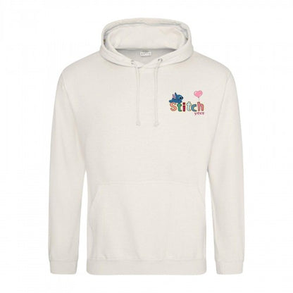 Front - Lilo & Stitch Mens Xoxo Valentine`s Day Hoodie