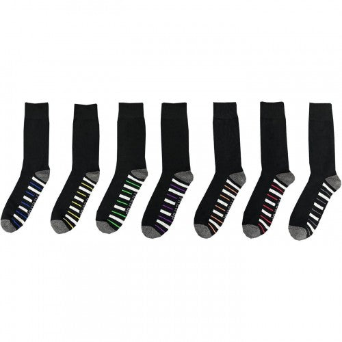 Front - Firetrap Mens Striped Ankle Socks (Pack of 7)