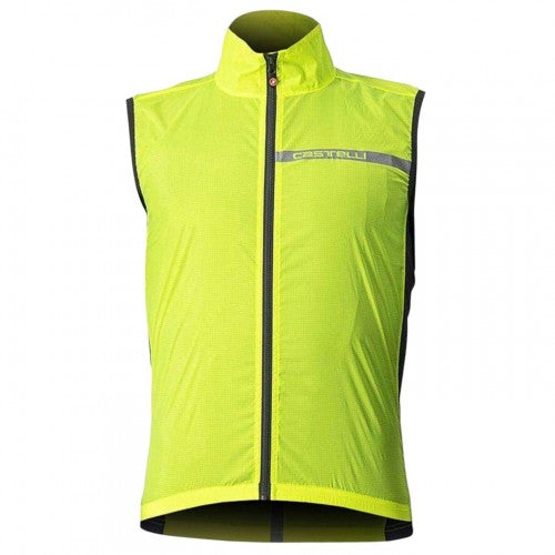 Front - Castelli Mens Squadra Reflective Cycling Gilet