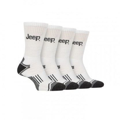Front - Jeep Mens Crew Socks (Pack of 4)