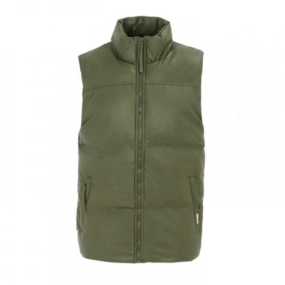 Front - Firetrap Mens PU Padded Gilet