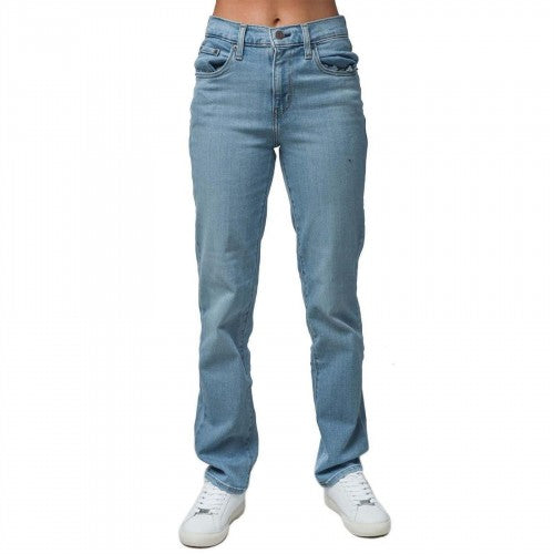 Front - Levis Womens/Ladies 724 Cotton High Rise Jeans