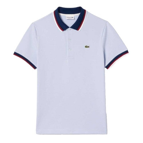 Front - Lacoste Mens Mini Pique Stretch Regular Polo Shirt