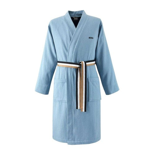 Front - Boss Womens/Ladies Blinea Stripe Detail Kimono Robe