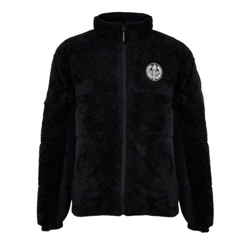 Front - NY Concept Mens Trent Teddy Fleece Zipped Jacket