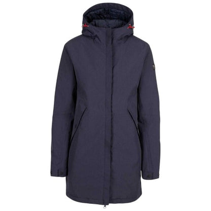 Front - Trespass Womens/Ladies Overcast Press Stud Raincoat