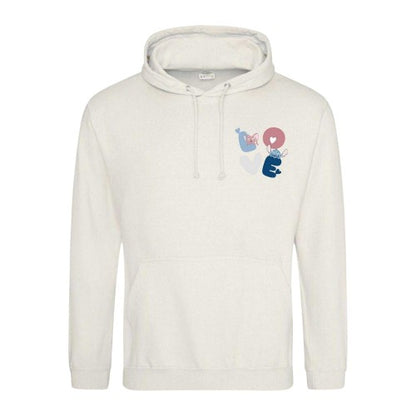 Front - Lilo & Stitch Unisex Adult Love Stitch & Angel Valentine`s Day Hoodie