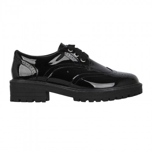 Front - Miso Girls Chunky Brogue Detailing Shoes