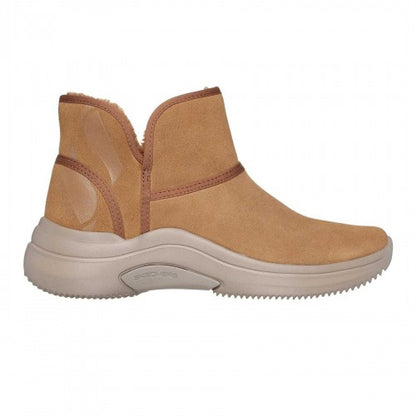 Front - Skechers Womens/Ladies On The Go Midtown Suede Snow Boots