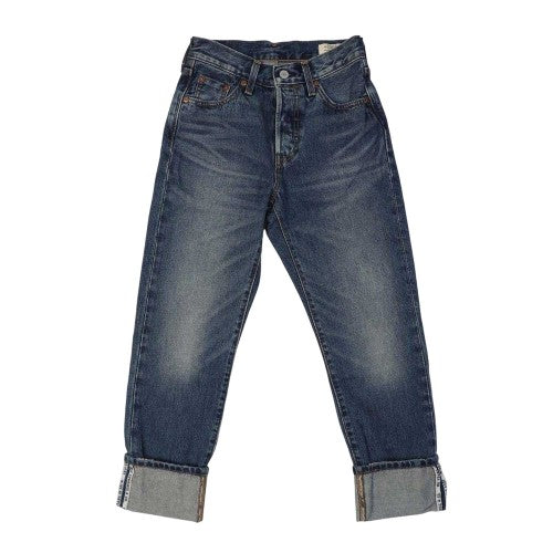 Front - Levis Womens/Ladies 501 5 Pockets Straight Leg Jeans