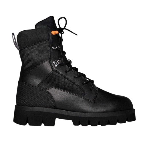 Front - Heron Preston Womens/Ladies Leather Combat Boots