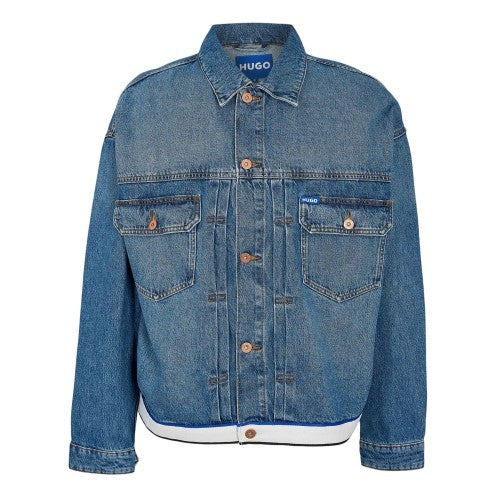 Front - Hugo Mens Corso Denim Jacket