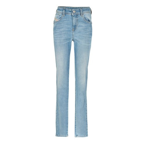 Front - Diesel Womens/Ladies 5 Pockets Straight Leg Jeans