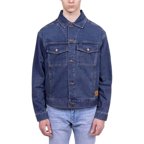 Front - Timberland Mens Solid Regular Denim Jacket