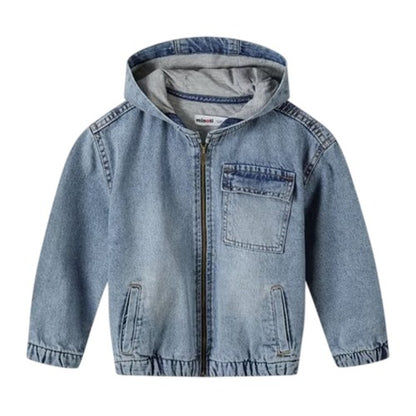Front - Minoti Boys Denim Jacket