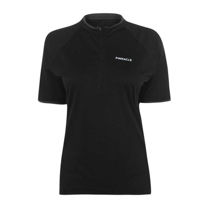 Front - Pinnacle Womens/Ladies Half Zip Short-Sleeved Cycling Jersey