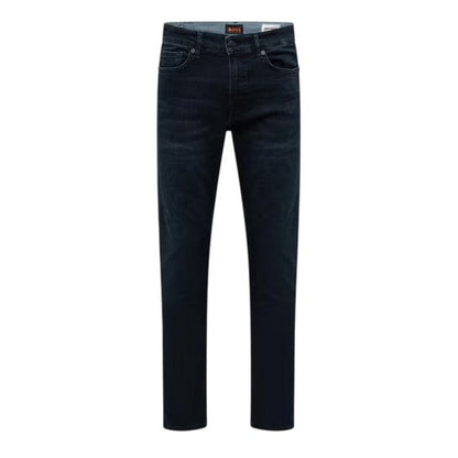 Front - Boss Mens Delaware Dark Wash Slim Jeans
