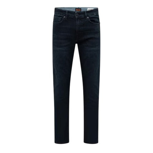 Front - Boss Mens Delaware Dark Wash Slim Jeans