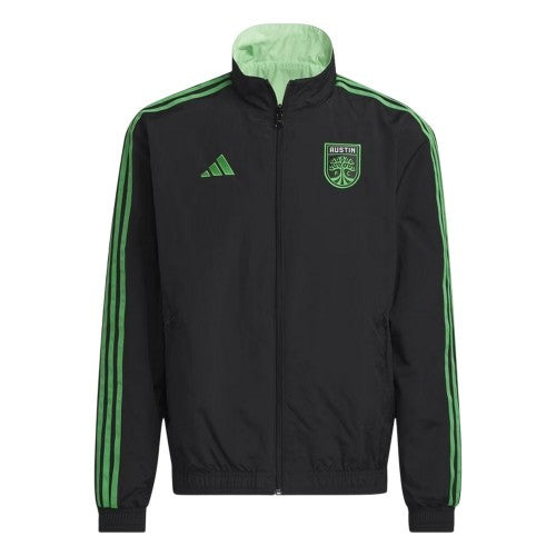 Front - Austin FC Mens Adidas Reversible Track Jacket