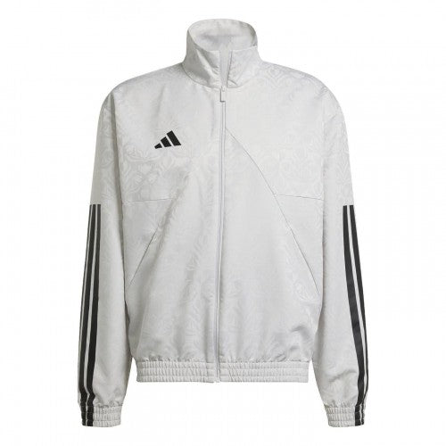 Front - Adidas Mens Common Goal 3 Stripes Track Top