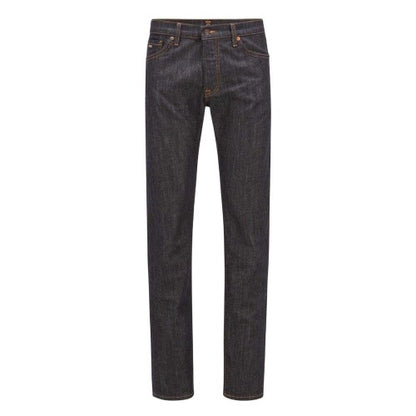 Front - Boss Mens Maine Denim Regular Jeans